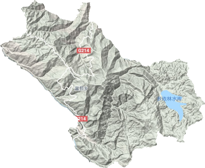 富邦乡地形图