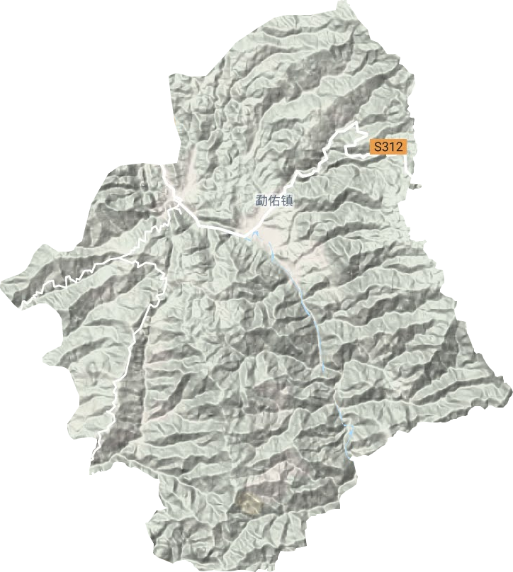 勐佑镇地形图