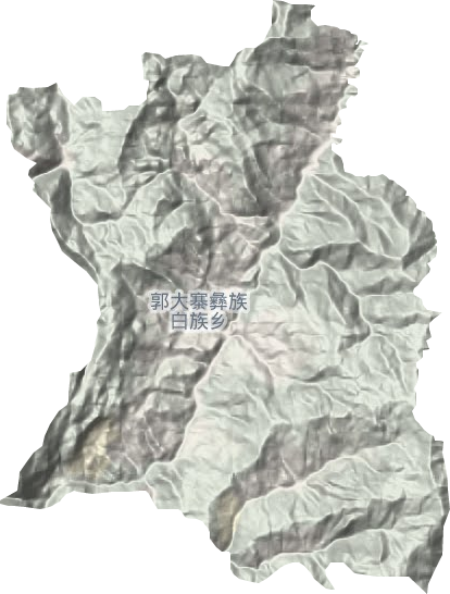 郭大寨乡地形图