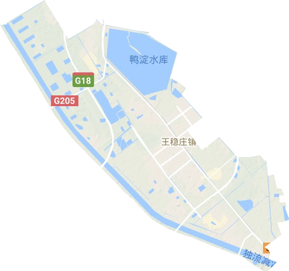 王稳庄镇地形图