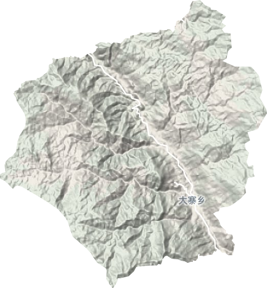 大寨镇地形图