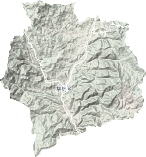 茶房乡地形图