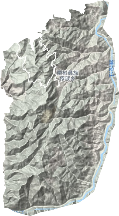 栗树乡地形图