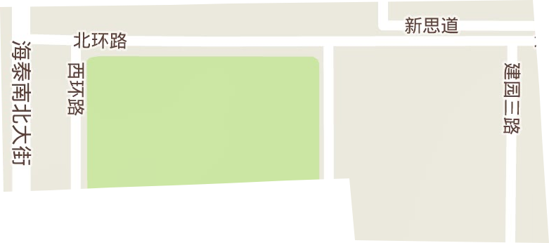 西青高校区地形图