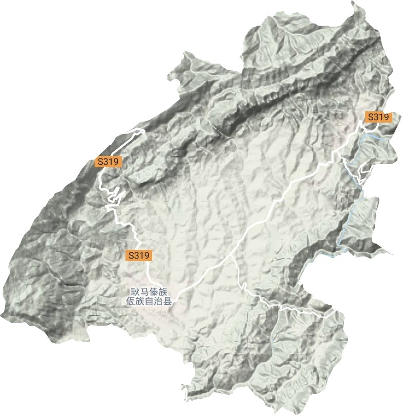 耿马镇地形图