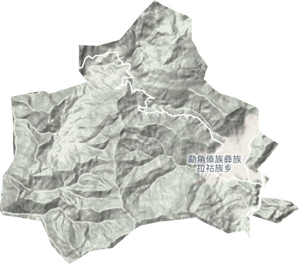 勐角乡地形图