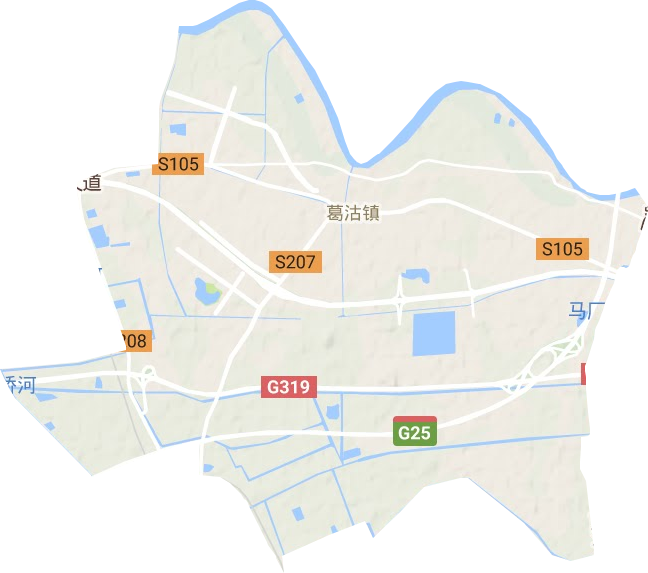 葛沽镇地形图