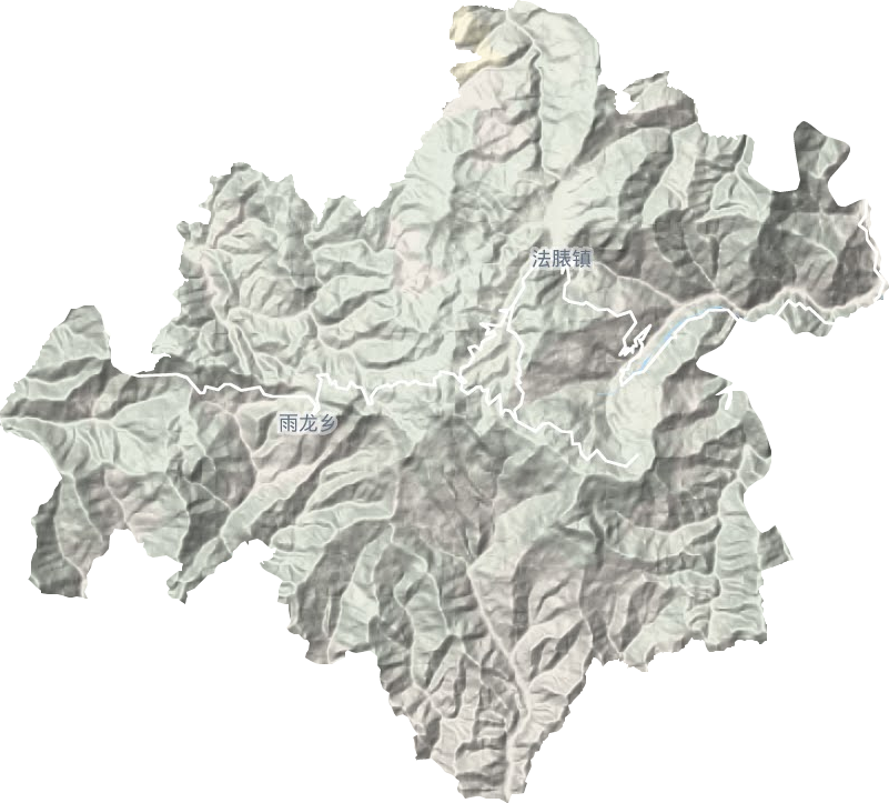 法脿镇地形图
