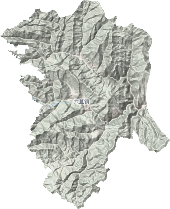 六苴镇地形图