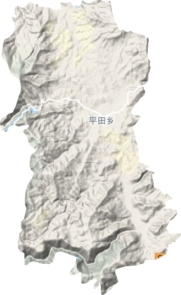 平田乡地形图