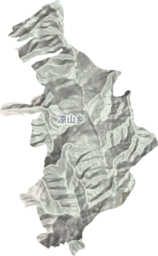 凉山乡地形图
