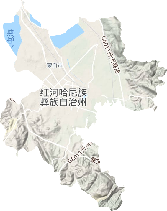 文澜镇地形图