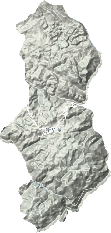 新华乡地形图