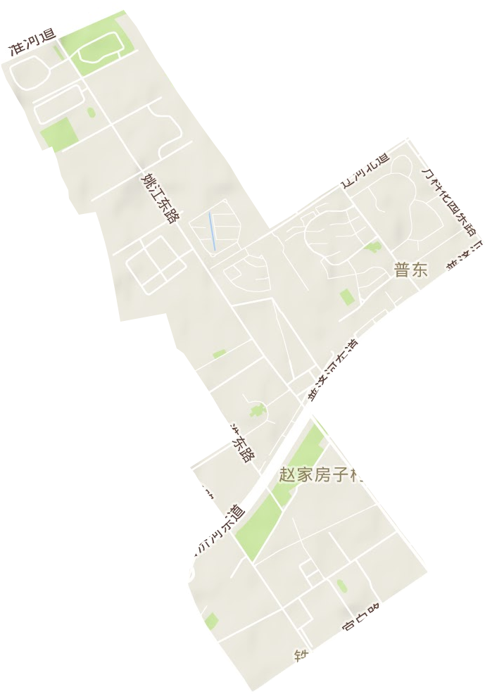 普东街道地形图