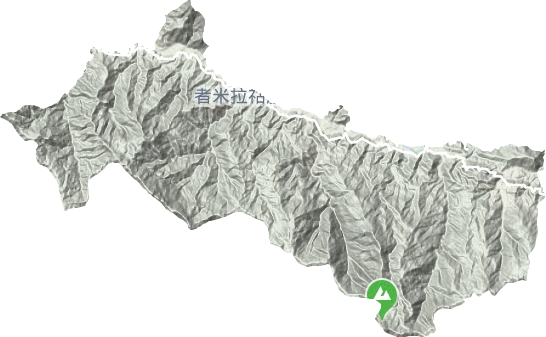 者米拉祜乡地形图