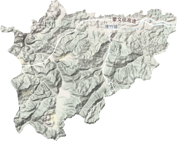 薄竹镇地形图