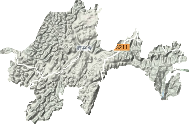 蚌谷乡地形图