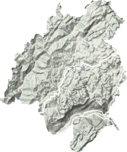 木厂镇地形图