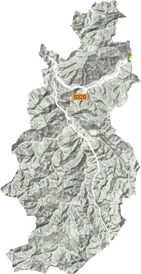 板仑乡地形图