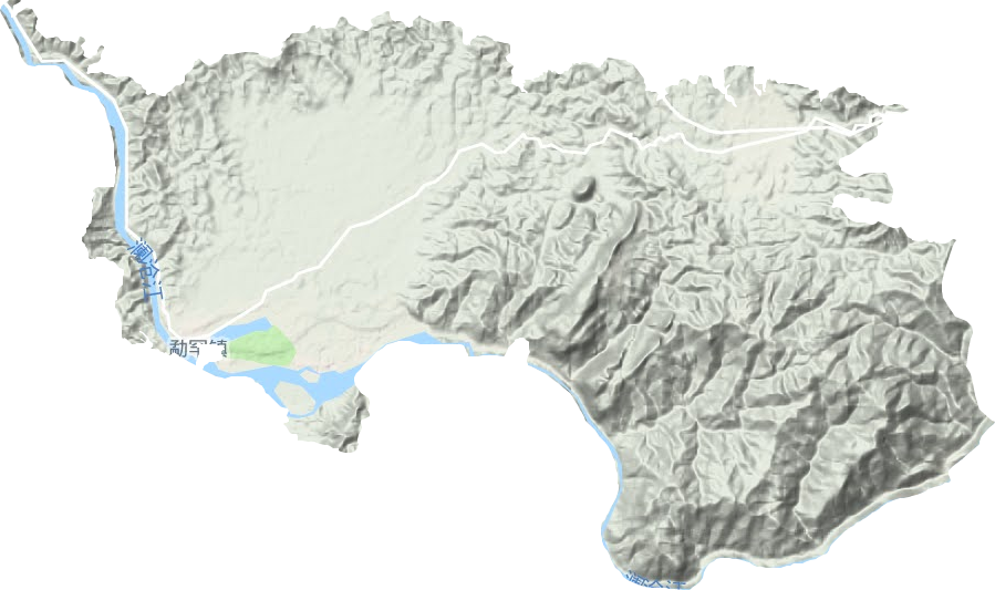 勐罕镇地形图