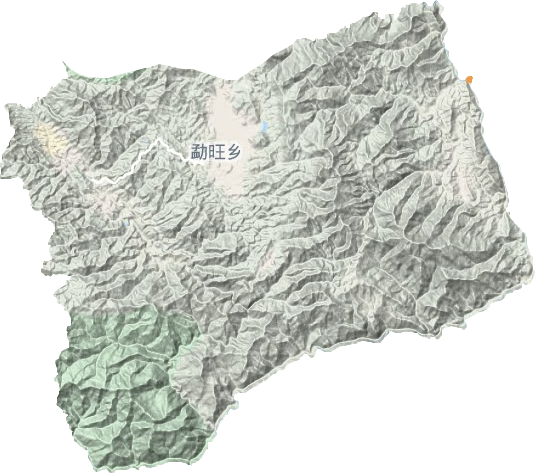 勐旺乡地形图