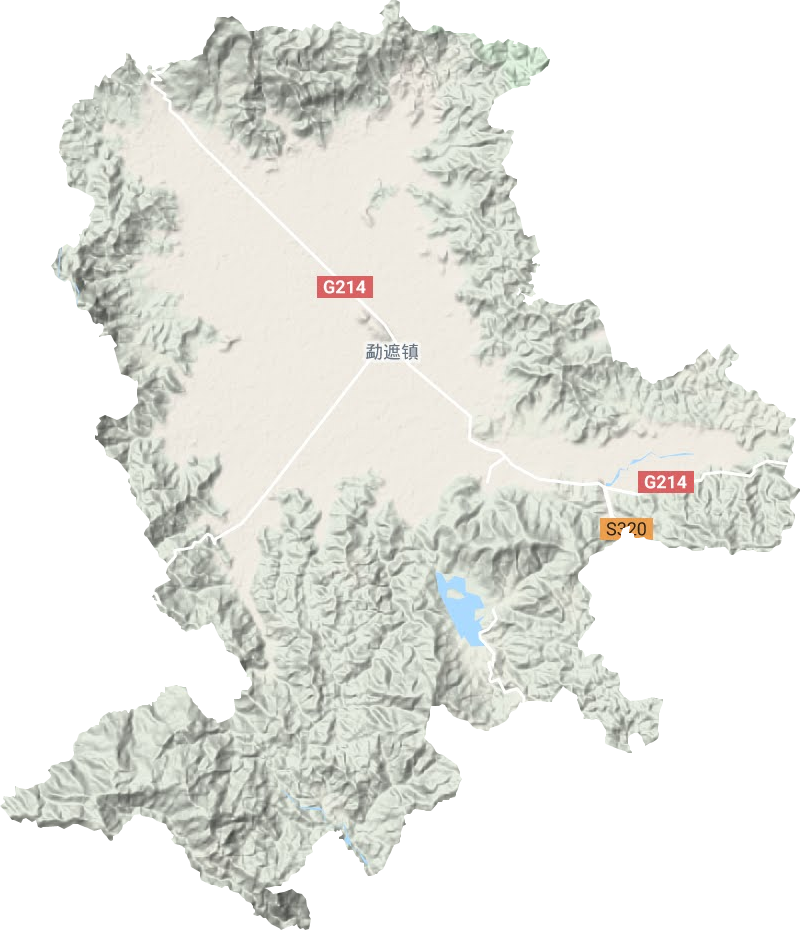 勐遮镇地形图