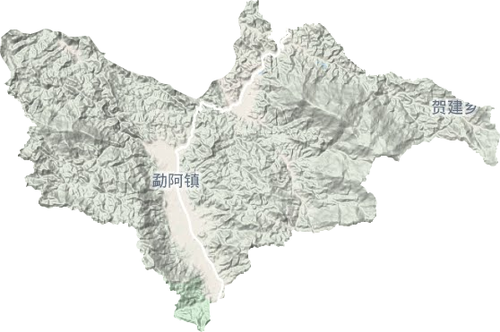 勐阿镇地形图