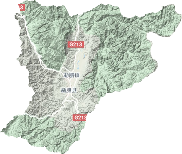 勐腊镇地形图