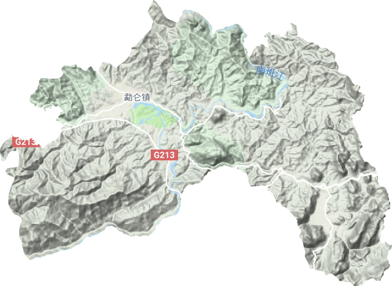 勐仑镇地形图