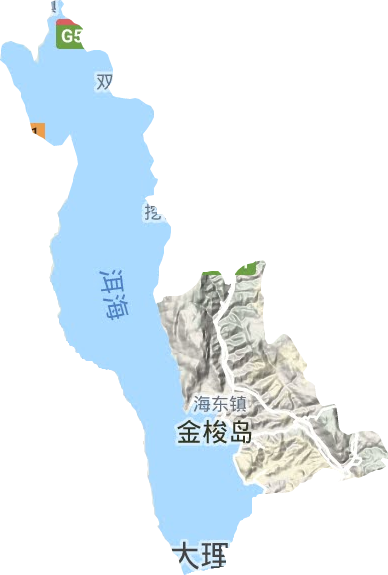 海东镇地形图