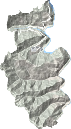 瓦厂乡地形图