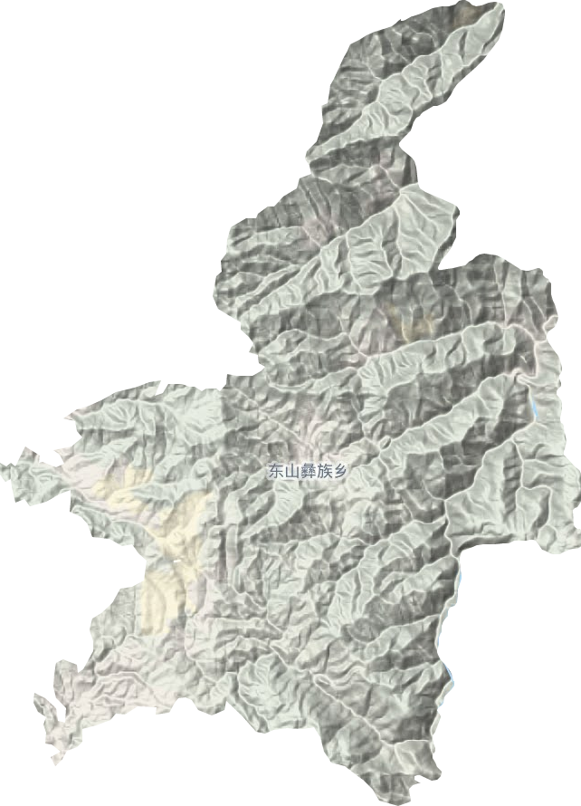 东山彝族乡地形图