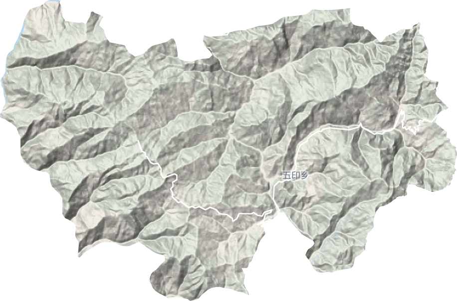 五印乡地形图