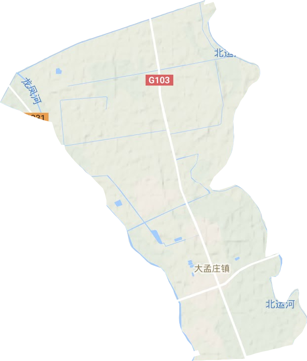 大孟庄镇地形图
