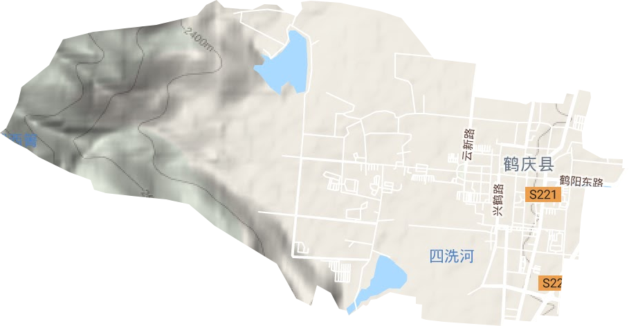云鹤镇地形图