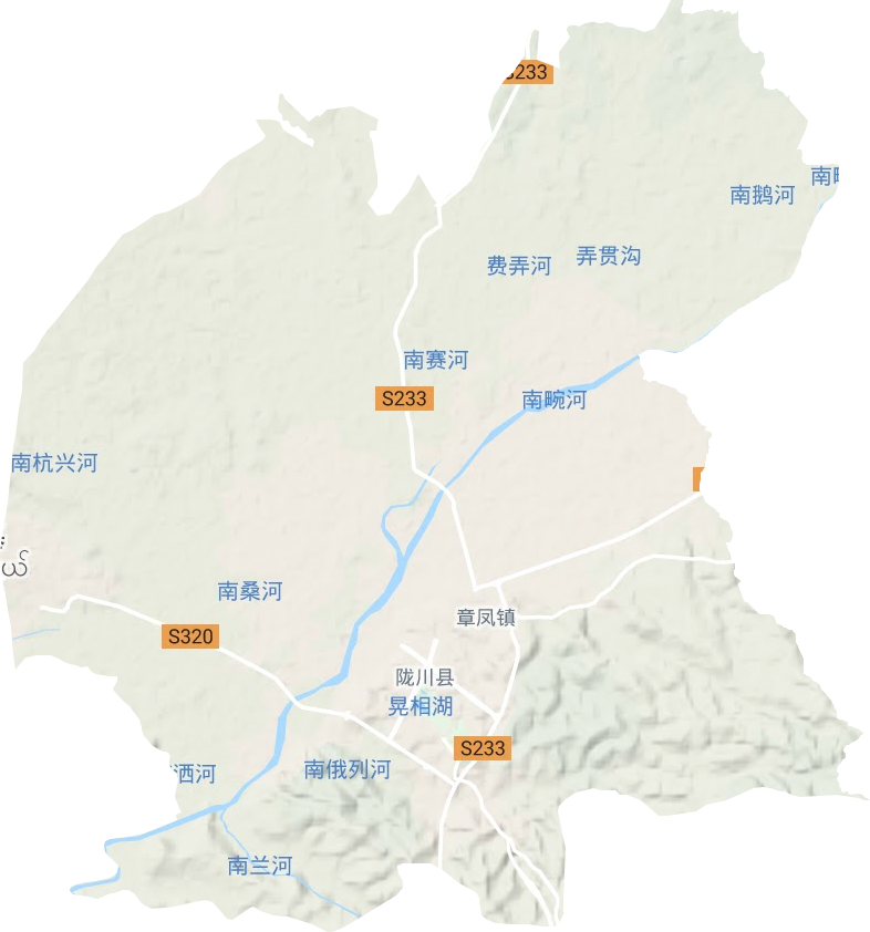 章凤镇地形图
