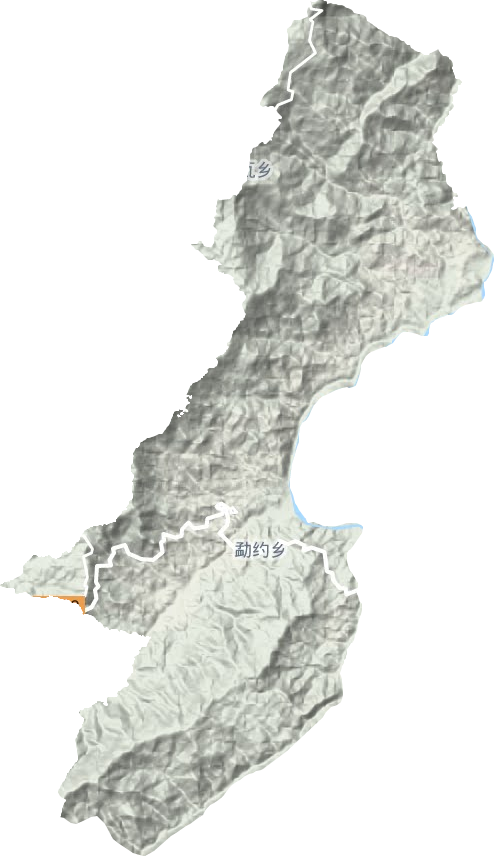 勐约乡地形图