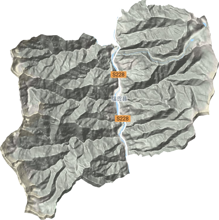 上帕镇地形图