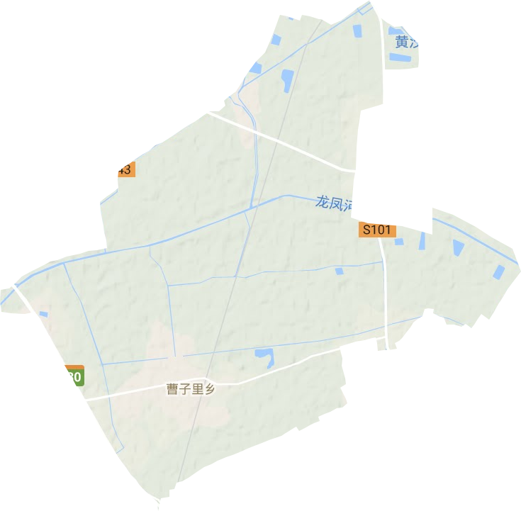 曹子里镇地形图