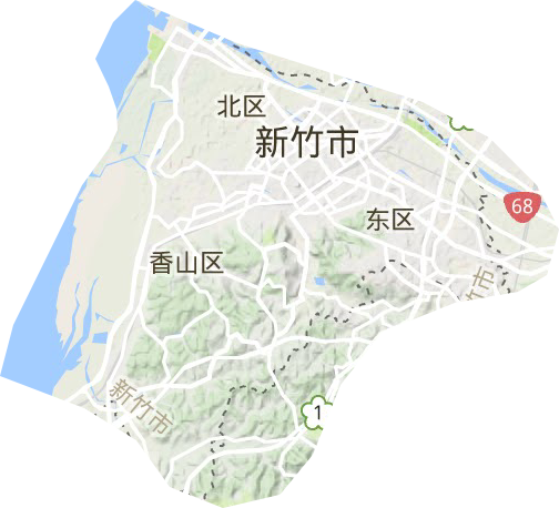 新竹市地形图