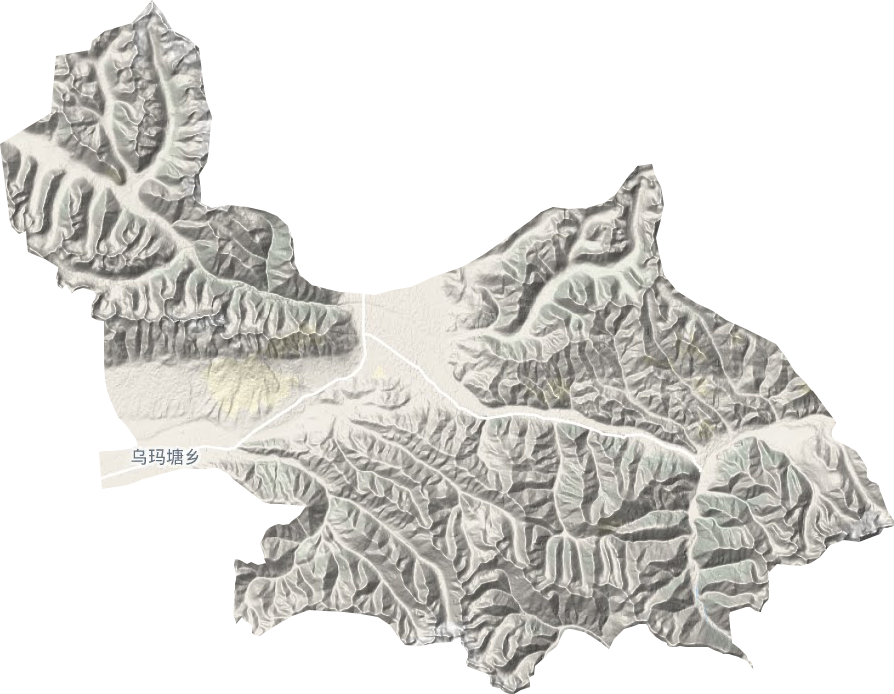 乌玛塘乡地形图