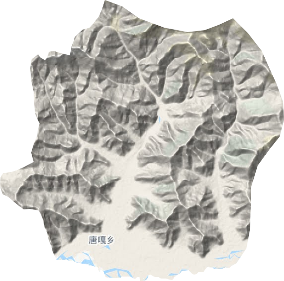 唐嘎乡地形图