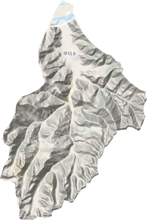 甲玛乡地形图