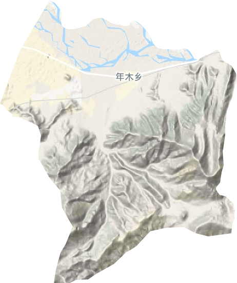 年木乡地形图
