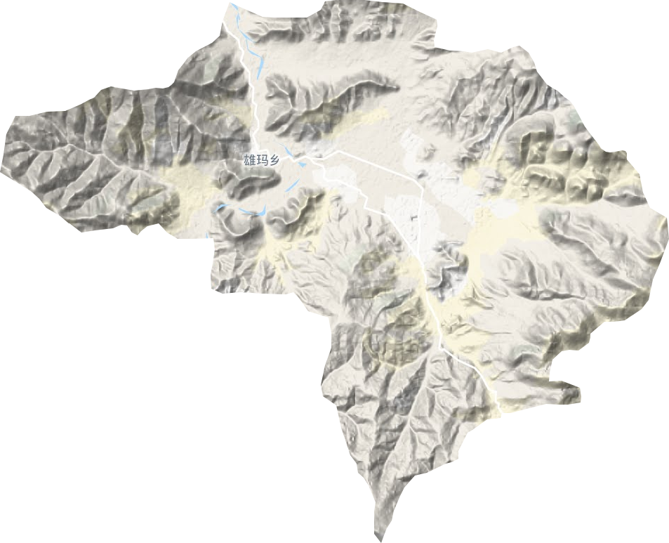 雄玛乡地形图
