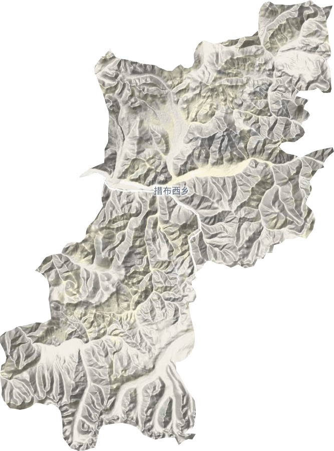 措布西乡地形图