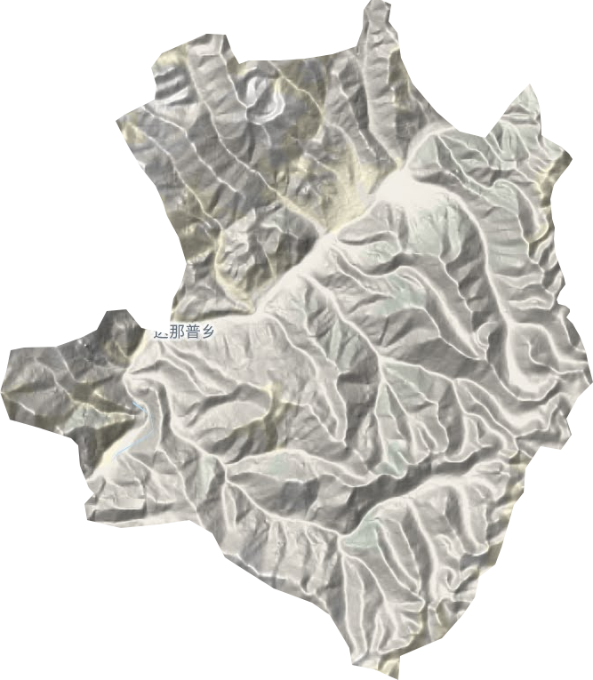 达那普乡地形图