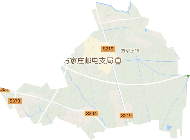 方家庄镇地形图