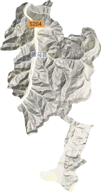 康马镇地形图