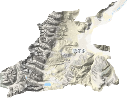 萨尔乡地形图